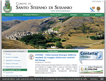 Tablet Screenshot of comunesantostefanodisessanio.aq.it